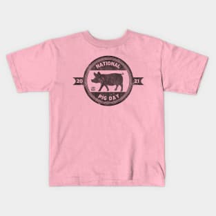 National Pig Day Kids T-Shirt